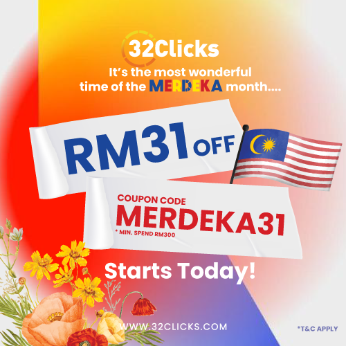 Celebrate Hari Merdeka with Our Exclusive 1-Day Promo: Get RM31 Off on Dental Supply Orders!